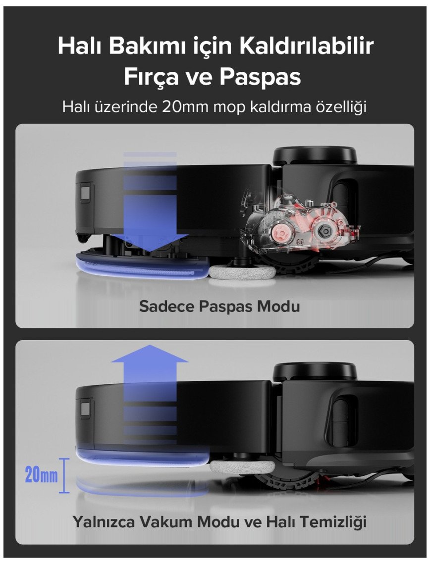 Roborock S8 Maxv Ultra Akıllı Robot Süpürge Siyah