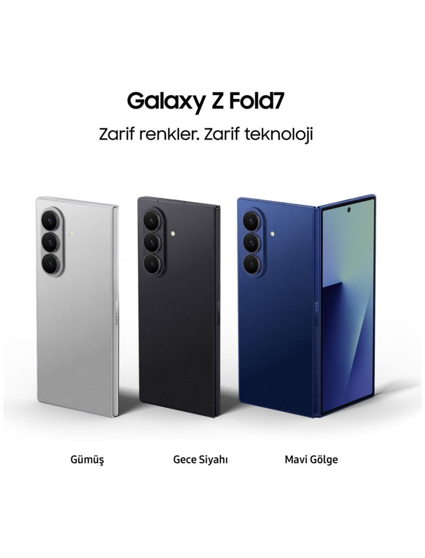 Samsung Galaxy Z Fold7 1 Tb 16 GB Ram (Samsung Türkiye Garantili) Gece Siyahı